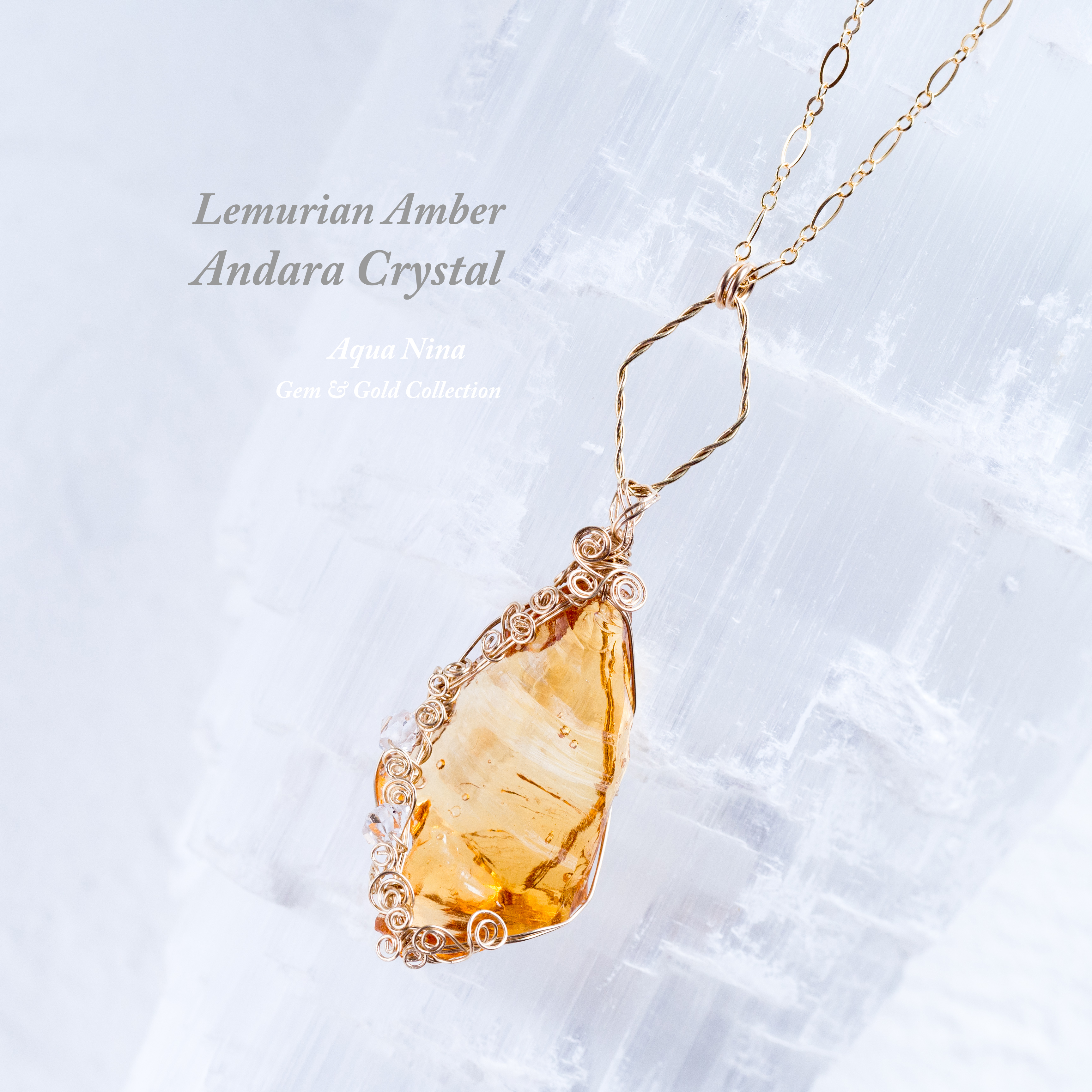 【アンダラクリスタル】Lemurian Amber Andara Crystal ♡寅年寅月寅日・獅子座満月特別制作♡